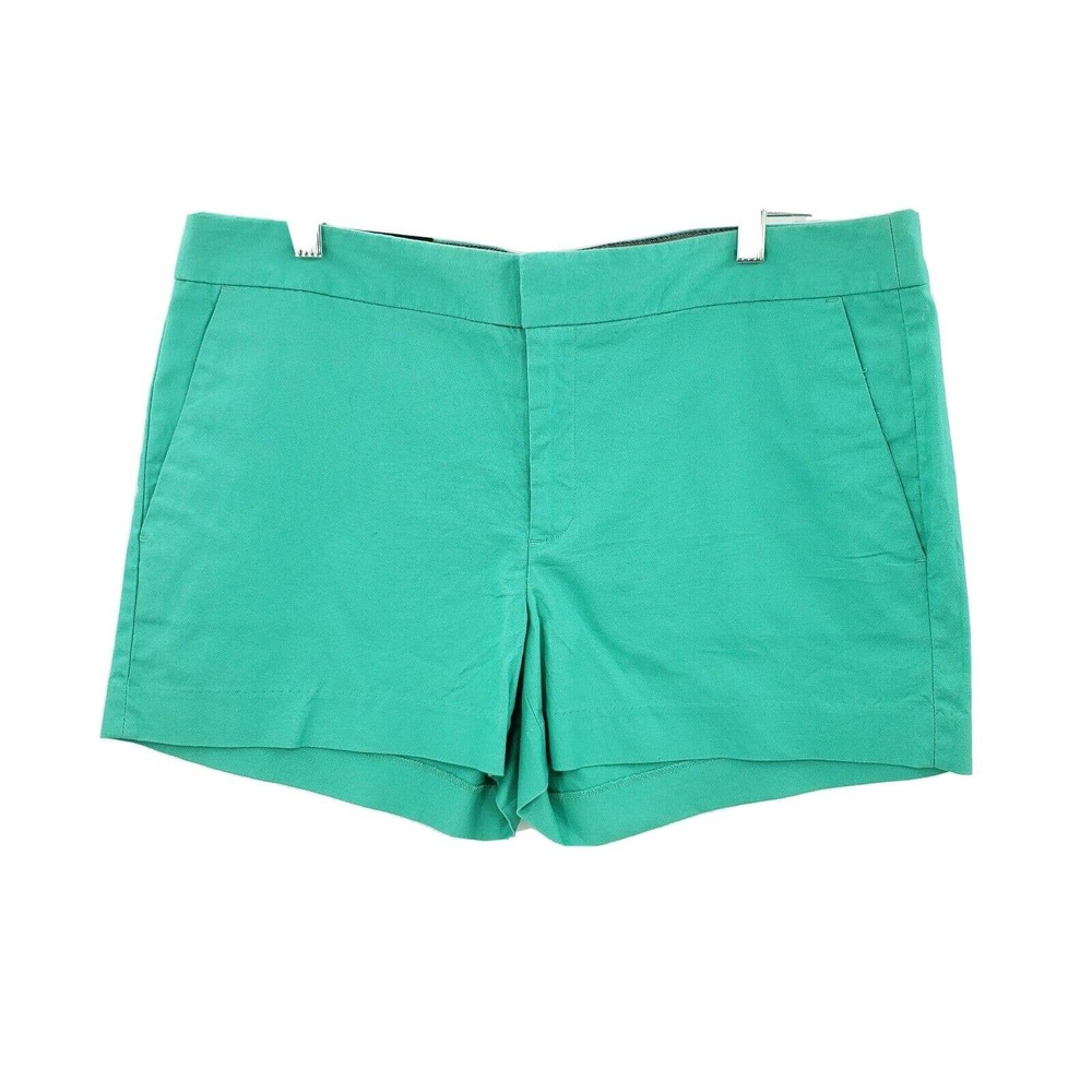 Banana republic turquoise hampton chino Shorts womens 14 pockets 4" inseam